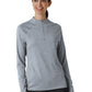 Women's Watch Window Quarter Zip Top - 2239 - Grey Heather