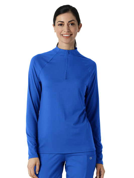 Women's Watch Window Quarter Zip Top - 2239 - Royal