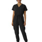 Women's Seven-Pocket Cargo Jogger Jumpsuit - 3234 - Black