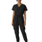 Women's Seven-Pocket Cargo Jogger Jumpsuit - 3234 - Black