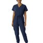 Women's Seven-Pocket Cargo Jogger Jumpsuit - 3234 - Navy