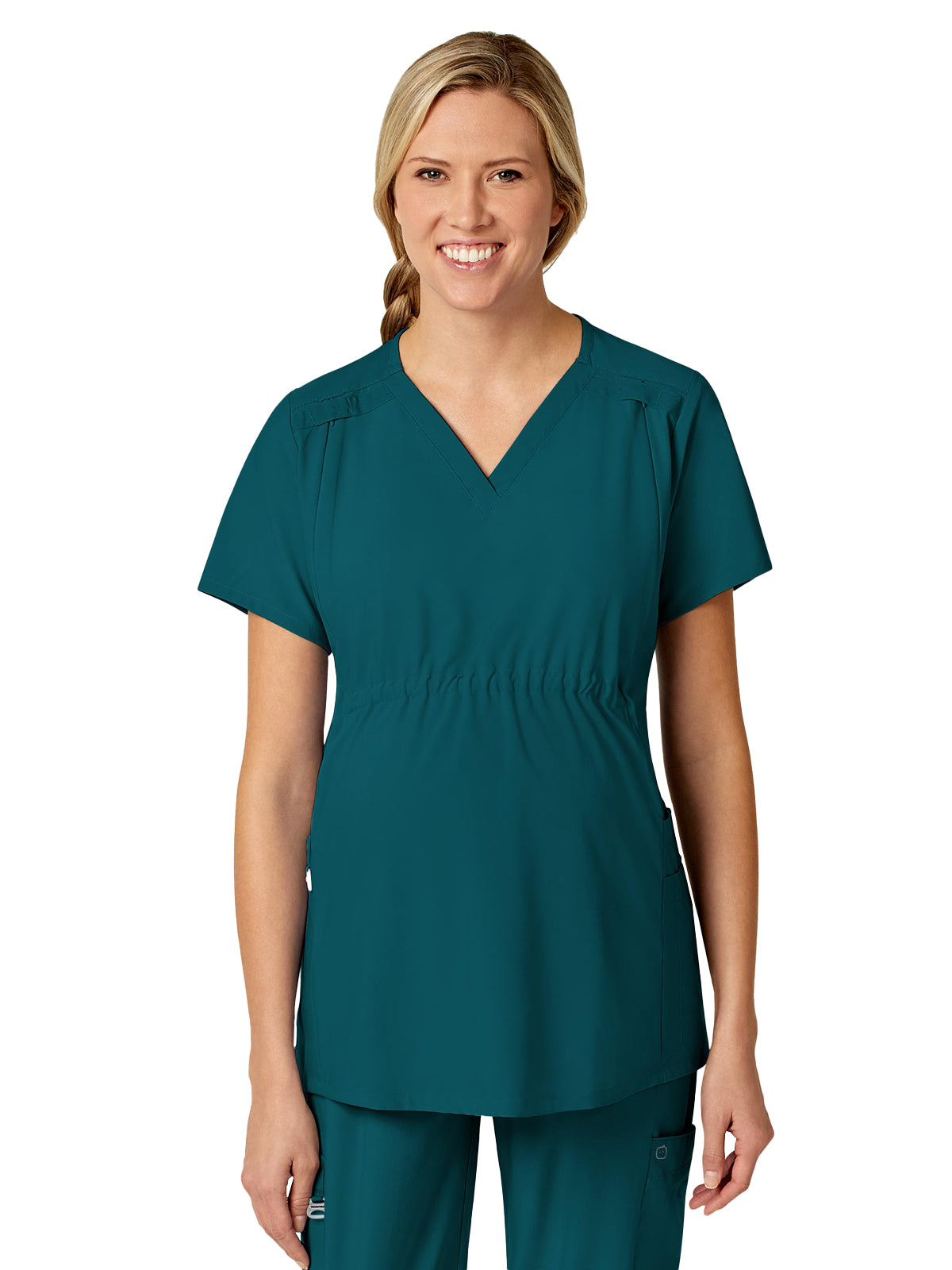 Women's Five-Pocket Maternity Top - 4555 - Caribbean