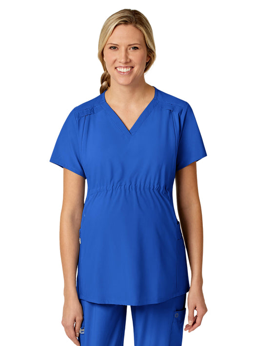 Women's Five-Pocket Maternity Top - 4555 - Royal