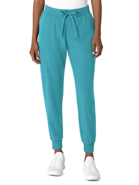 Women's Seven-Pocket Jogger Utility Pant - 5132 - Teal Blue