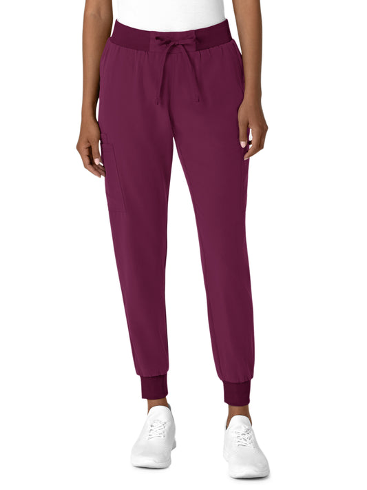 Women's Seven-Pocket Jogger Utility Pant - 5132 - Wine