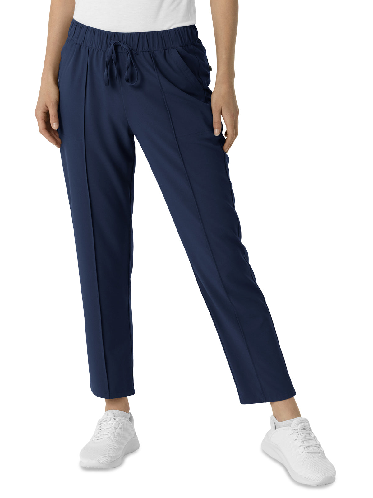 Women's  Four-Pocket Tapered Ankle Scrub Pant - 5154 - Navy
