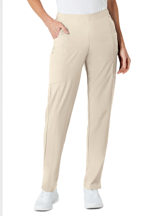 Women's Eight-Pocket Flat-Front Cargo Pant - 5155 - Khaki
