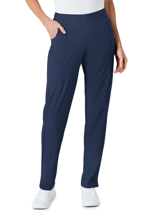 Women's Eight-Pocket Flat-Front Cargo Pant - 5155 - Navy