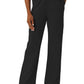 Women's Seven-Pocket Straight Leg Cargo Scrub Pant - 5180 - Black