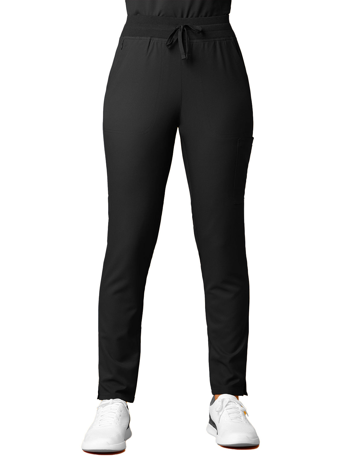 Women's Seven-Pocket Straight Slim Leg Pant - 5222 - Black