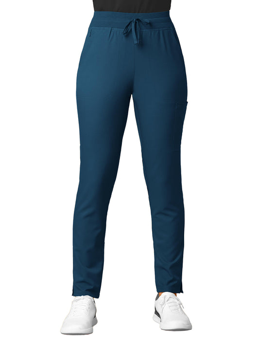 Women's Seven-Pocket Straight Slim Leg Pant - 5222 - Caribbean