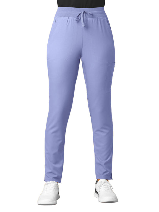 Women's Seven-Pocket Straight Slim Leg Pant - 5222 - Ceil Blue