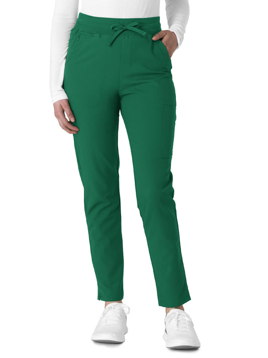 Women's Seven-Pocket Straight Slim Leg Pant - 5222 - Hunter