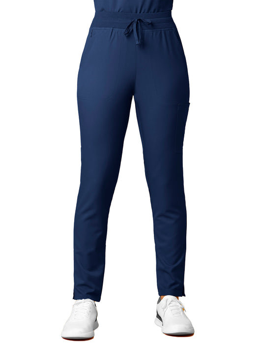 Women's Seven-Pocket Straight Slim Leg Pant - 5222 - Navy
