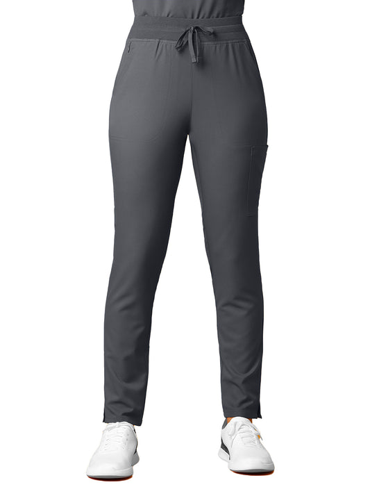 Women's Seven-Pocket Straight Slim Leg Pant - 5222 - Pewter