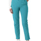 Women's Seven-Pocket Straight Slim Leg Pant - 5222 - Teal Blue