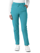 Women's Seven-Pocket Straight Slim Leg Pant - 5222 - Teal Blue