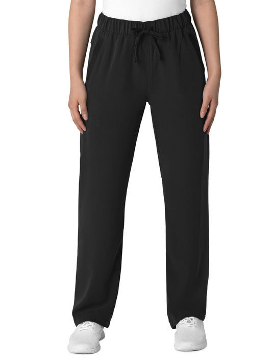Women's Four-Pocket High-Low Hem Pant - 5232 - Black