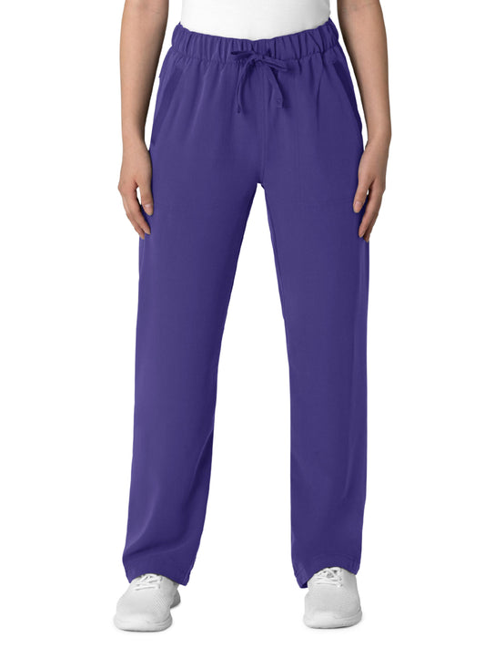 Women's Four-Pocket High-Low Hem Pant - 5232 - Grape