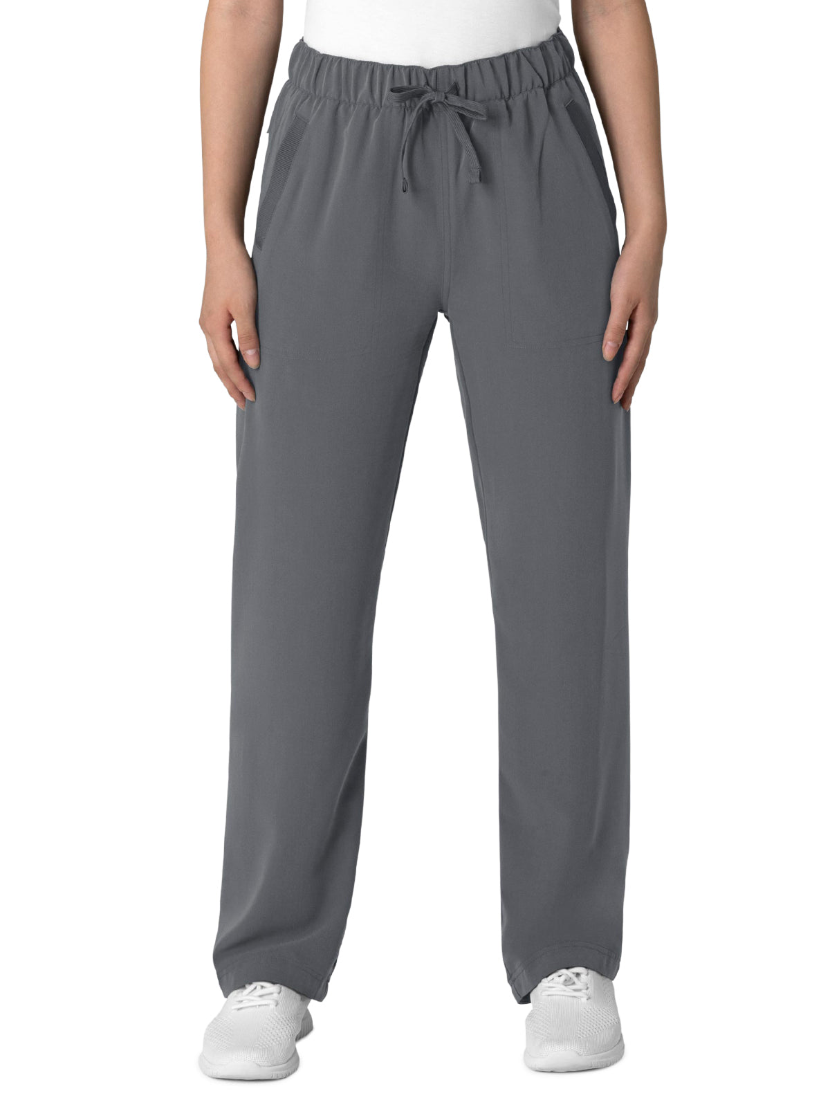 Women's Four-Pocket High-Low Hem Pant - 5232 - Pewter