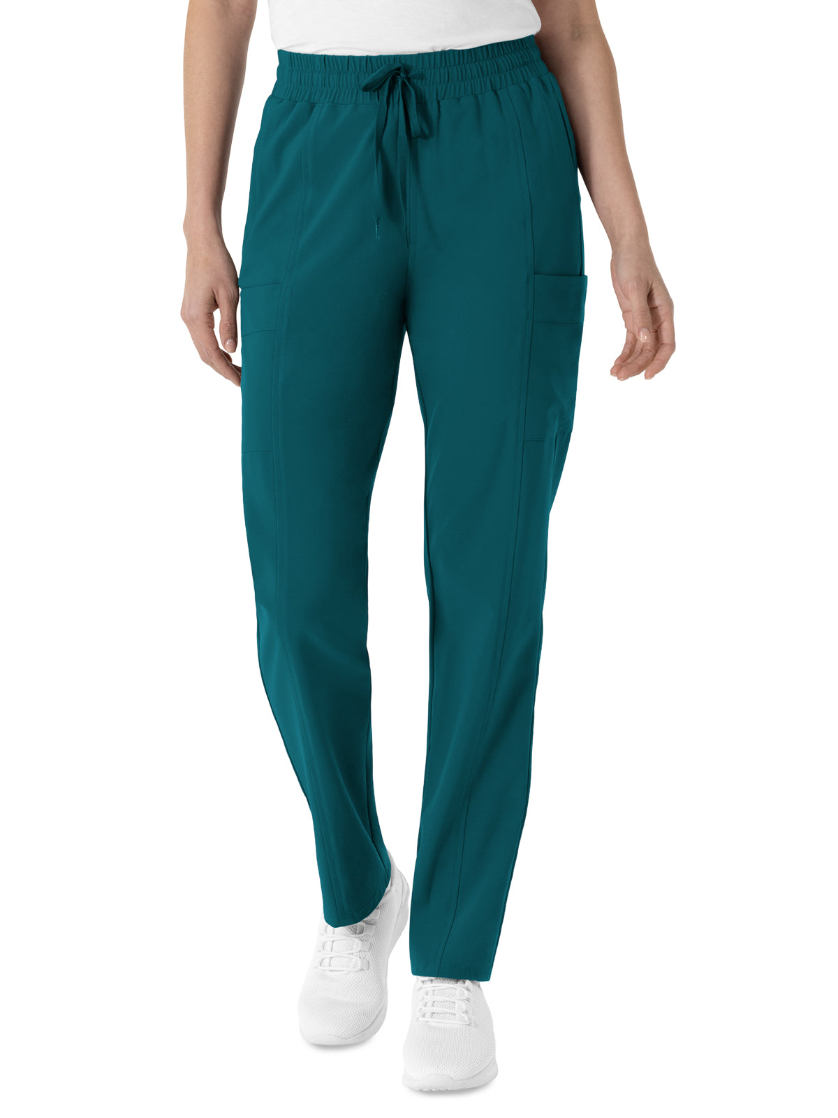 Women's Five-Pocket High Waist Tapered Scrub Pant - 5254 - Caribbean