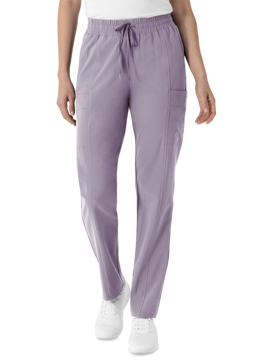 Women's Five-Pocket High Waist Tapered Scrub Pant - 5254 - Wisteria