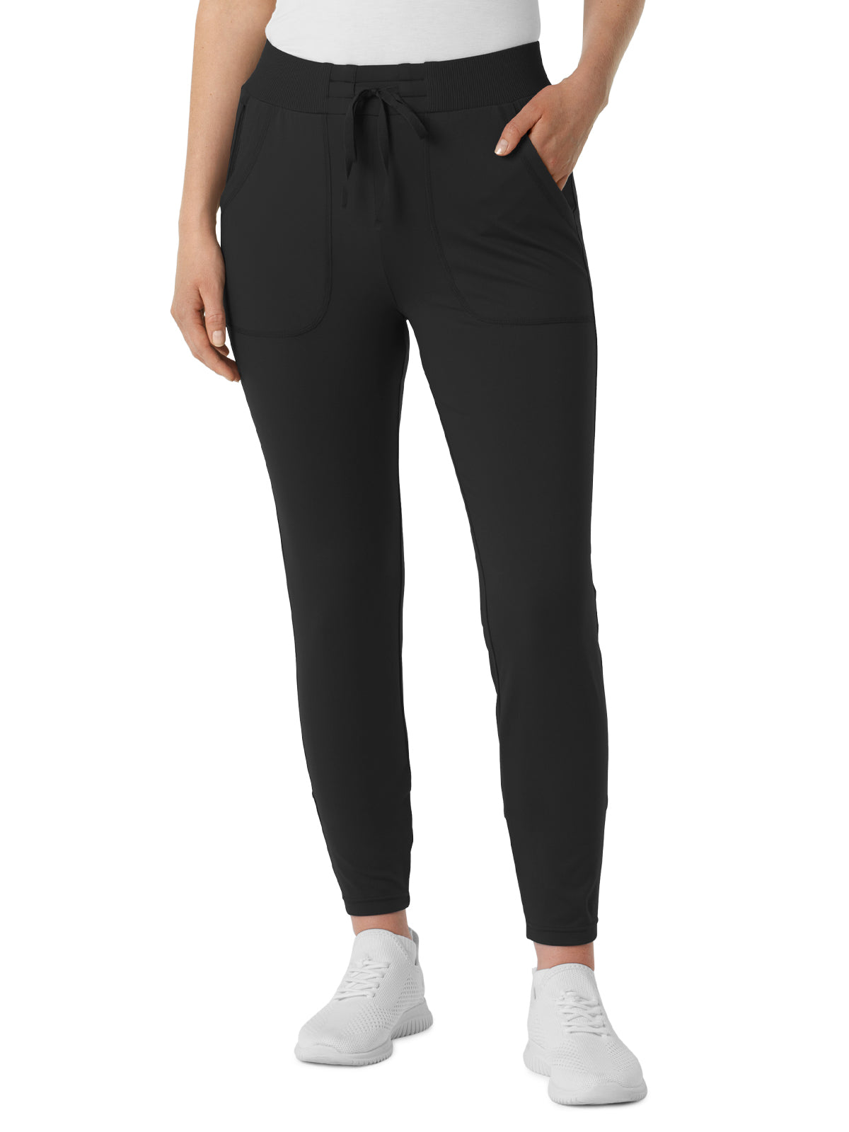 Women's Five-Pocket Athletic Track Pant - 5259 - Black