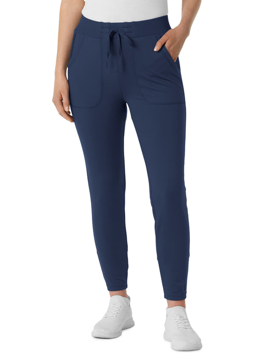 Women's Five-Pocket Athletic Track Pant - 5259 - Navy