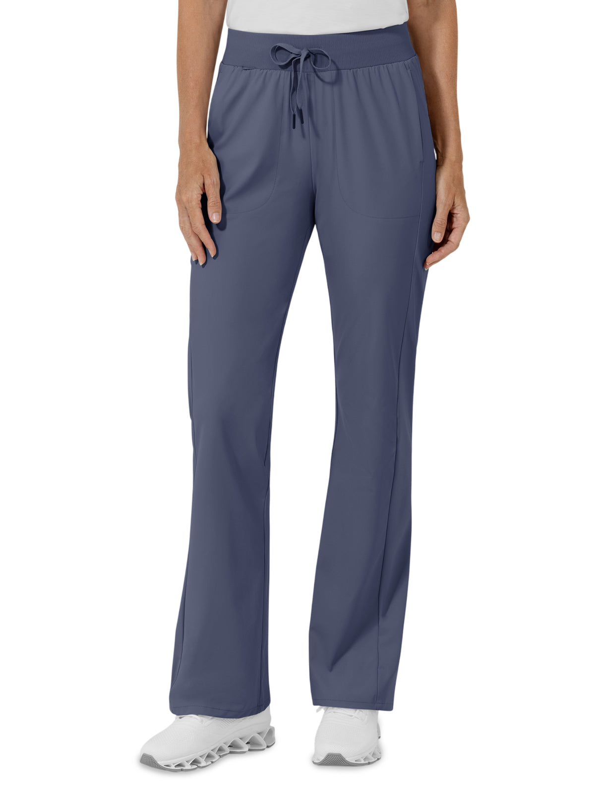 Women's Five-Pocket Mid Rise Align Bootcut Scrub Pant - 5270 - Slate Blue