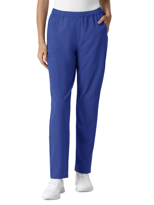 Women's Six-Pocket Slim Leg Scrub Pant - 5280 - Galaxy Blue