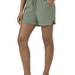 Wiomen's Four-Pocket High Rise Shorts - 5389 - Sage