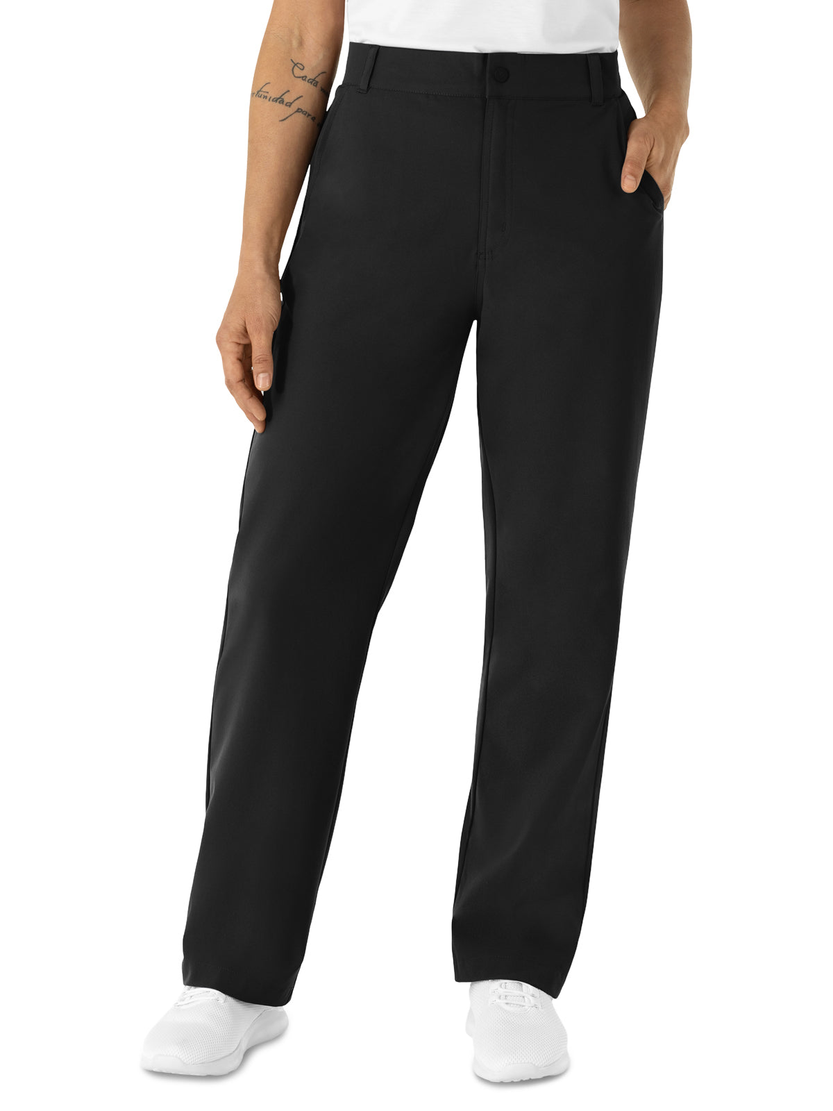 Women's Four-Pocket Chino Scrub Pant - 5480 - Black