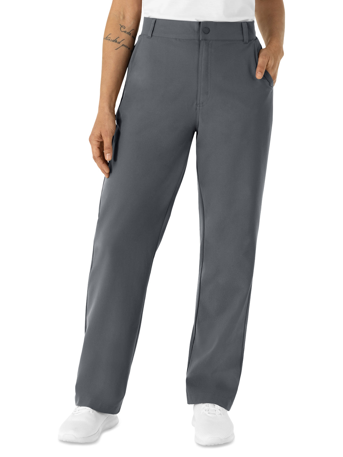 Women's Four-Pocket Chino Scrub Pant - 5480 - Pewter