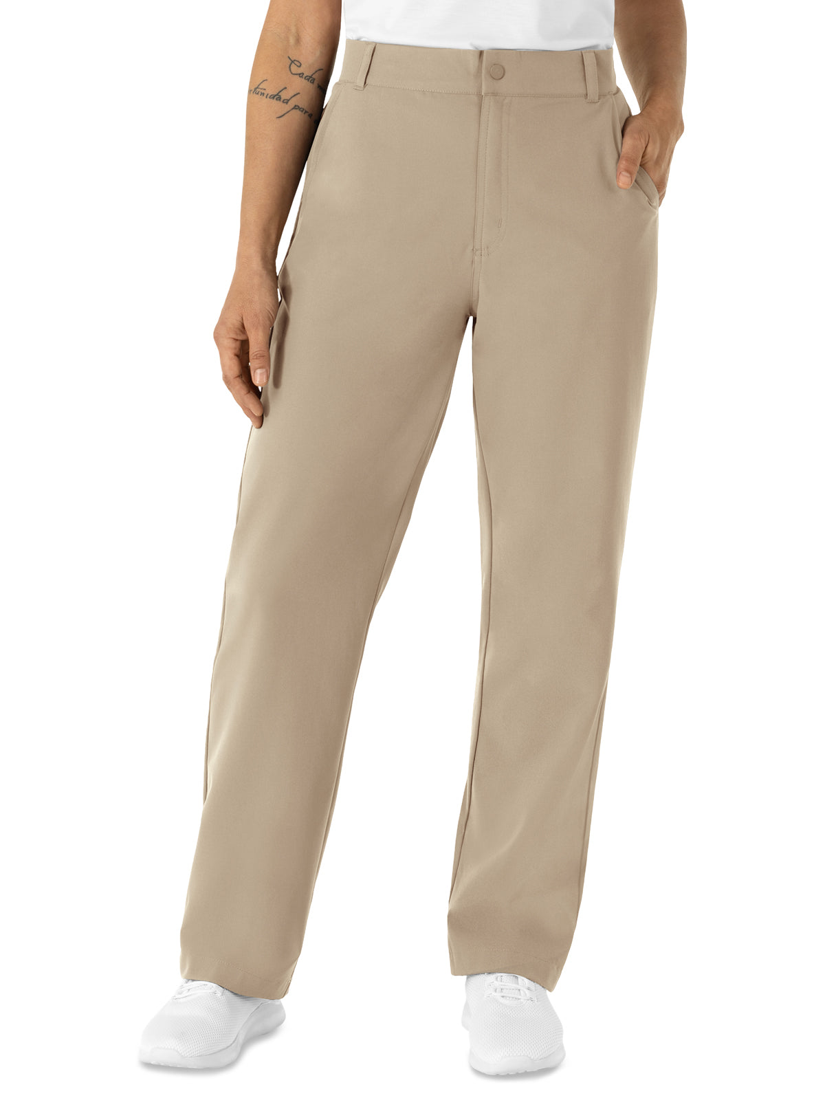 Women's Four-Pocket Chino Scrub Pant - 5480 - Stone