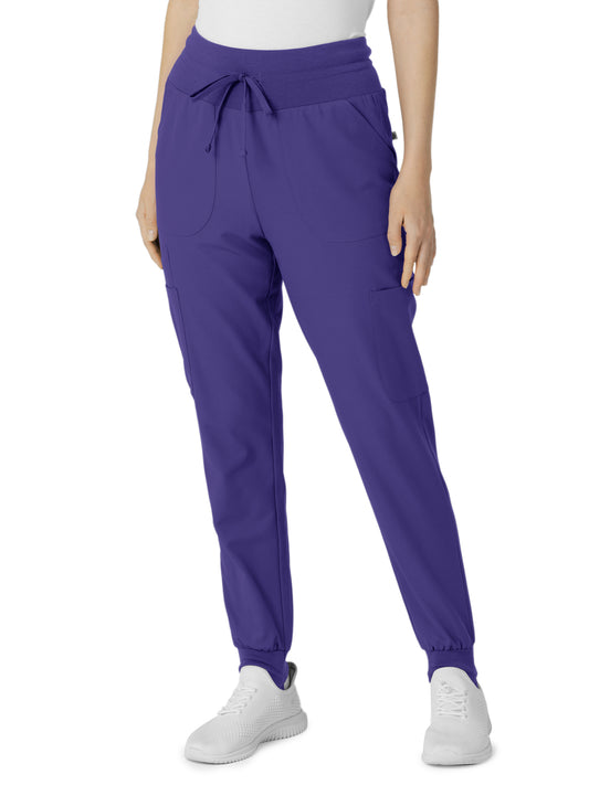 Women's Seven-Pocket Convertible Stirrup Jogger Pant - 5522 - Grape