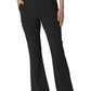 Women's Seven-Pocket Front Slit Flare Pant - 5534 - Black