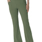 Women's Seven-Pocket Front Slit Flare Pant - 5534 - Olive