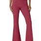 Women's Seven-Pocket Front Slit Flare Pant - 5534 - Ruby