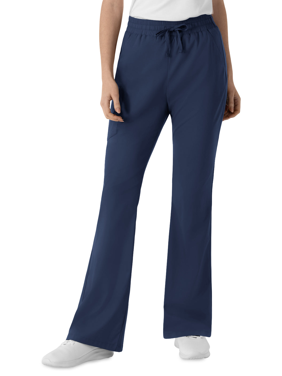 Women's Six-Pocket Flare Leg Scrub Pant - 5551 - Navy