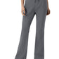 Women's Six-Pocket Flare Leg Scrub Pant - 5551 - Pewter