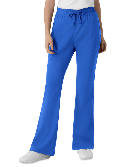 Women's Six-Pocket Flare Leg Scrub Pant - 5551 - Royal