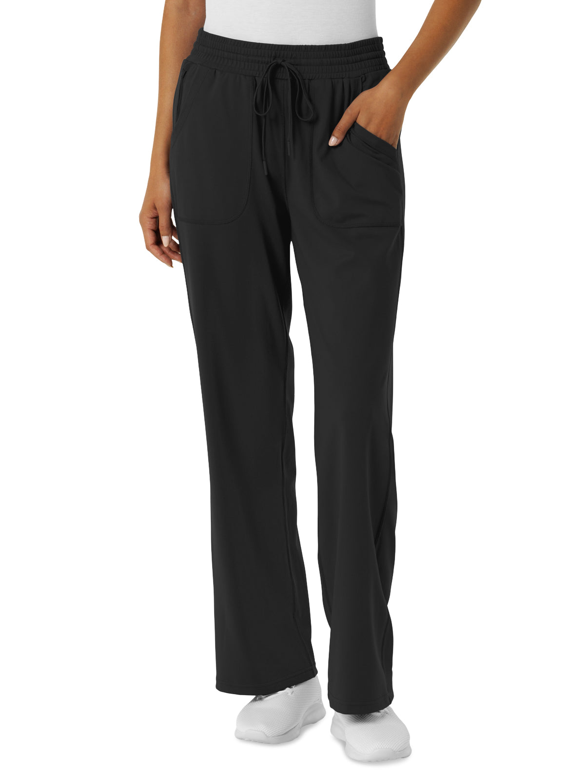 Women's  Five-Pocket Wide Leg Scrub Pant - 5559 - Black