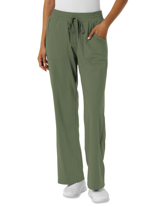 Women's  Five-Pocket Wide Leg Scrub Pant - 5559 - Olive