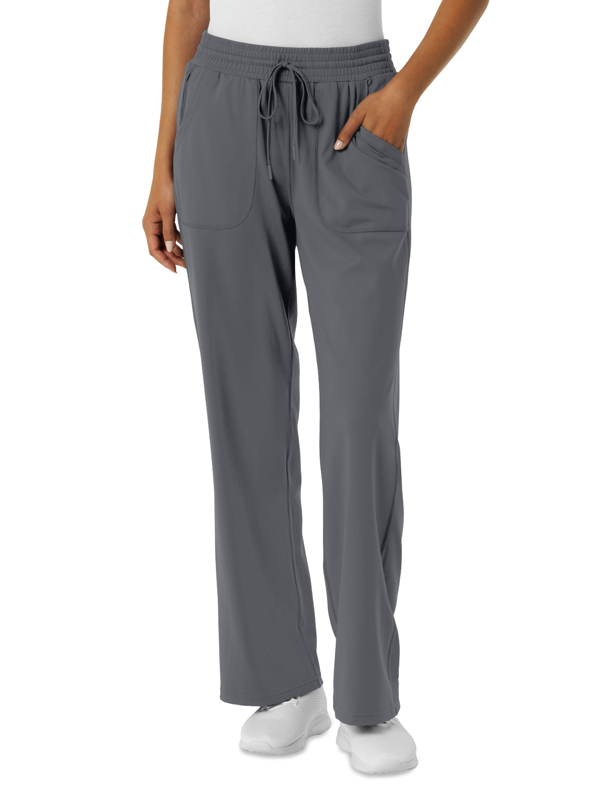Women's  Five-Pocket Wide Leg Scrub Pant - 5559 - Pewter