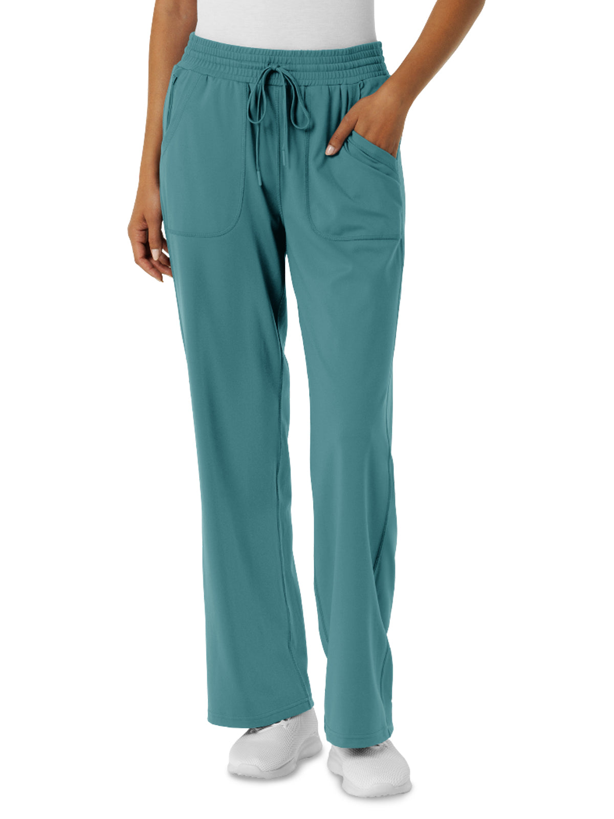 Women's  Five-Pocket Wide Leg Scrub Pant - 5559 - Vintage Teal