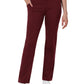 Women's Three-Pocket Straight Leg Scrub Legging - 5659 - Burgundy
