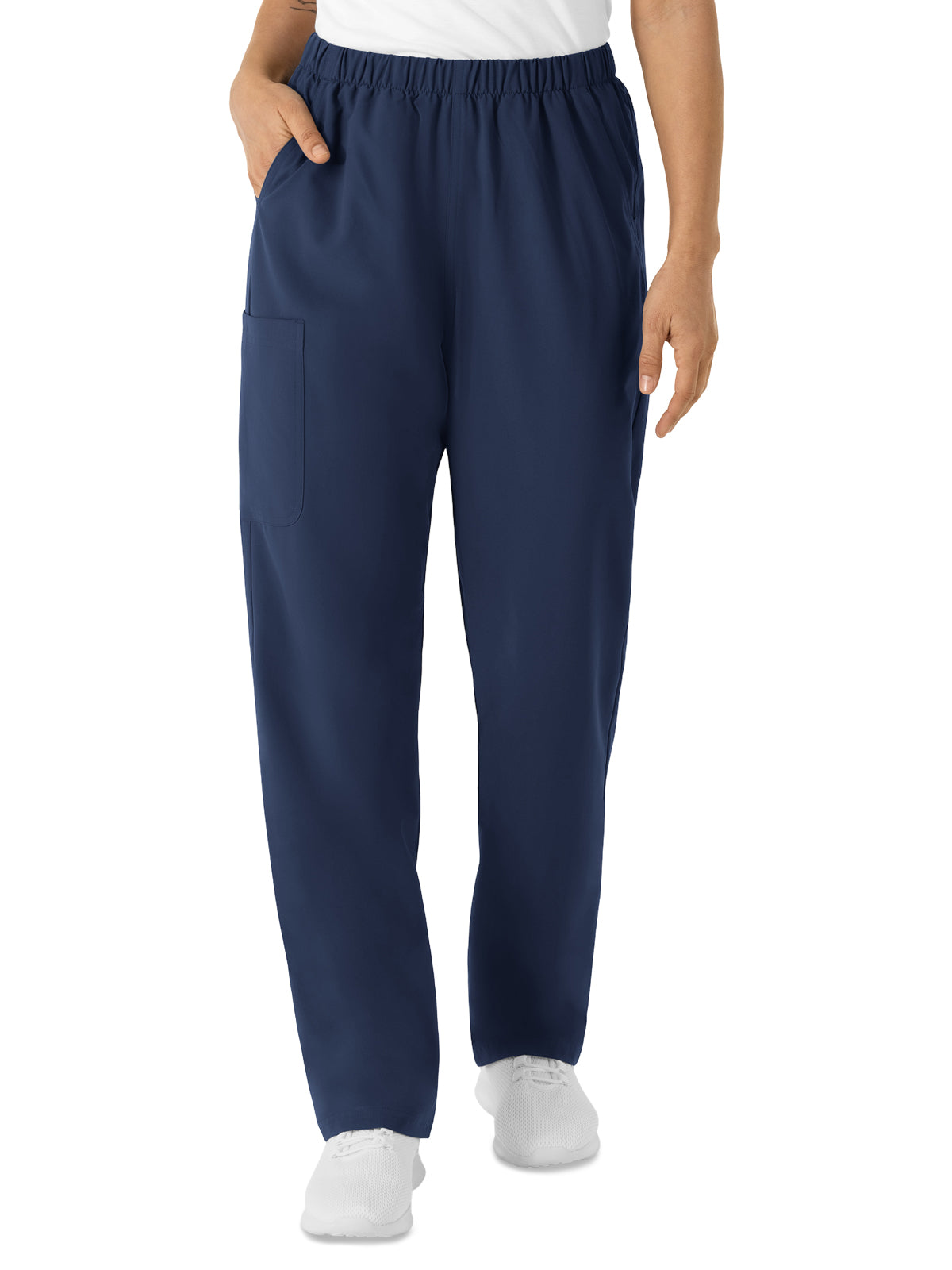 Unisex Four-Pocket Straight Leg Cargo Scrub Pant - 5680 - Navy