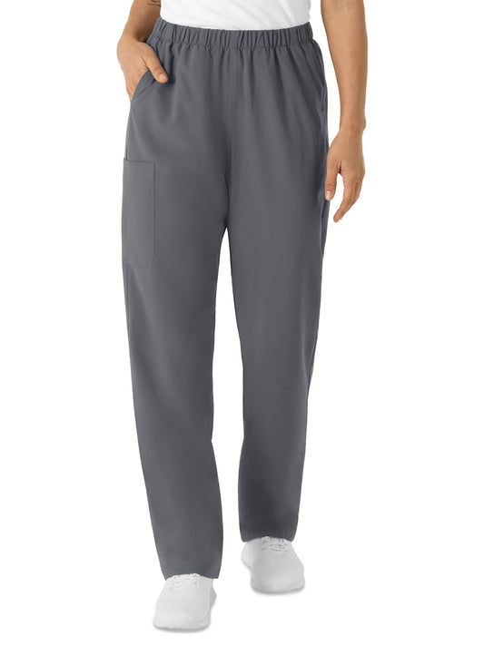 Unisex Four-Pocket Straight Leg Cargo Scrub Pant - 5680 - Pewter