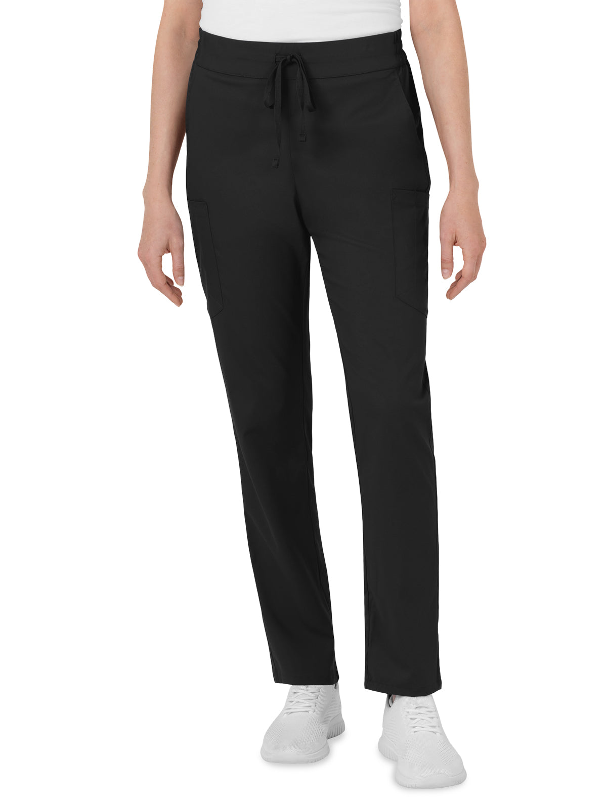 Women’s Six-Pocket High Rise Tapered Scrub Pant - 5751 - Black