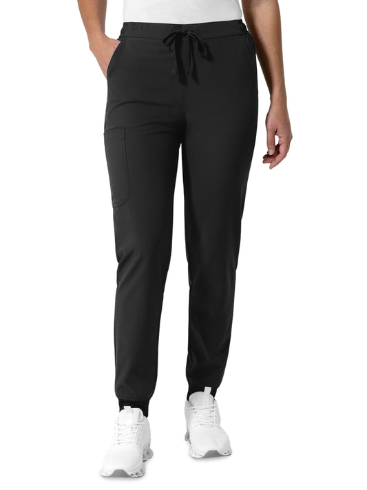 Women's Five-Pocket Jogger Scrub Pant - 5780 - Black